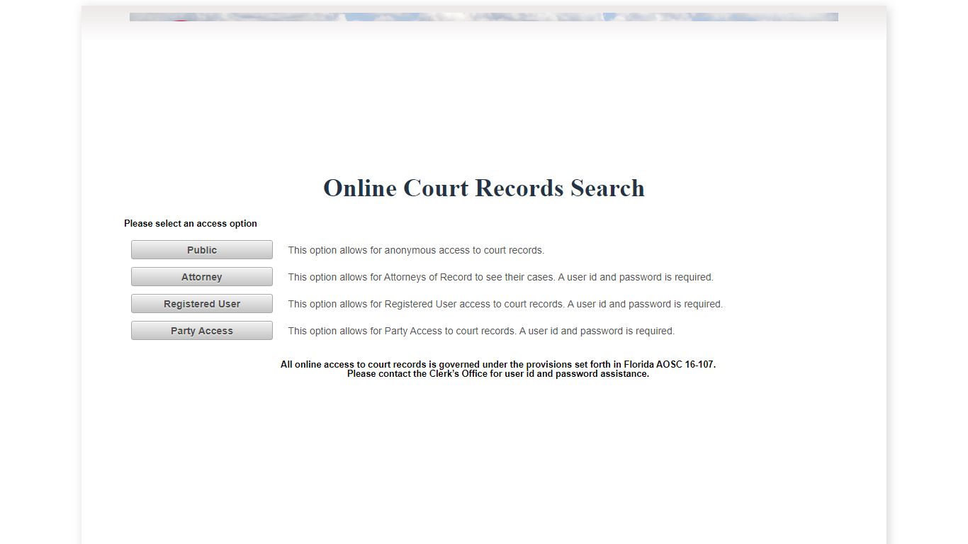 Marion County OCRS - ONLINE COURT RECORDS SEARCH
